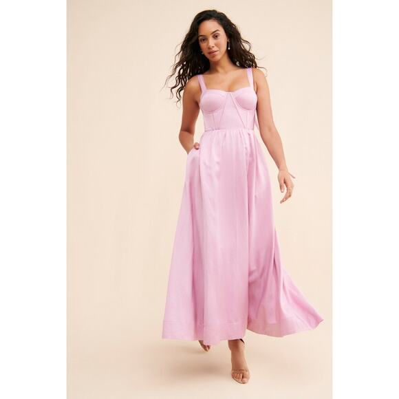 Anthropologie Dresses & Skirts - Aureta Showstopper Midi Dress Lilac Size Small